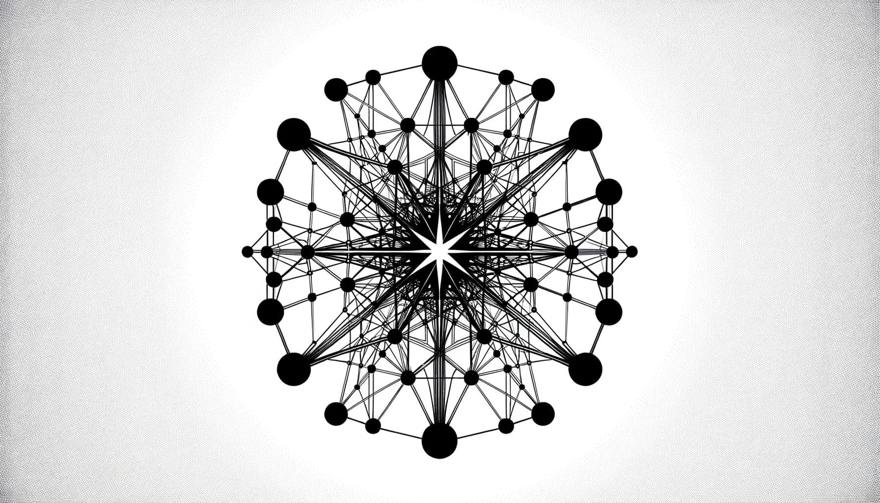 Abstrakte Darstellung von Hyperlinks als Netzwerk aus Kugeln und Verbindungen